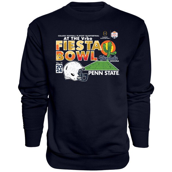 navy crew neck sweatshirt CFP Vrbo Fiesta Bowl 2024 Penn State